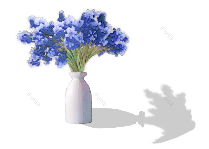 节日图片,卡通元素,花朵PNG,紫色免抠素材